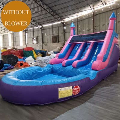 21FT Commercial PVC Inflatable Dual Water Slide Bounce House For Kids NO BLOWER