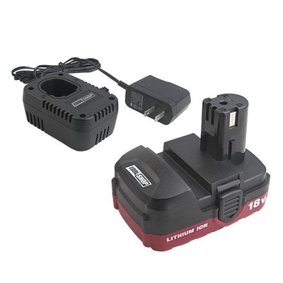 Tool Shop 18 Volt Lithium Ion 1.5 Ah Battery and Multi Chemistry Charger Kit Set