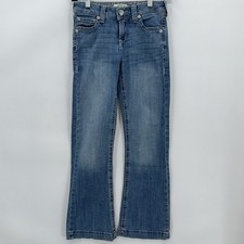 Ariat Real Denim Jeans Youth Girls 12 Allessandra Wide Jean Antartica Wash Girl
