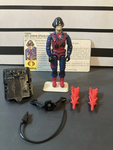 Gi Joe ARAH Scrap Iron 1984 With File Card