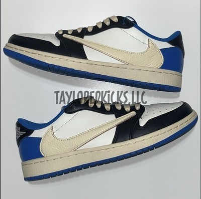 Nike Air Jordan 1 Low Fragment Travis Scott Mocha Reverse Phantom Olive Pink