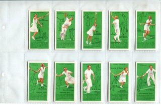 Tennis 1936 Players Cigarette Cards Full Set of 50 Cards