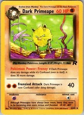 Dark Primeape Unlimited Uncommon Team Rocket 43/82 MP on eBay