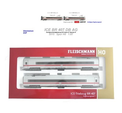 Fleischmann 448101 - ICE - 2-teilige Ergänzung BR 407 - Velaro D - H0/1:87 - OVP