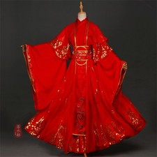 TGCF Tian Guan Ci Fu Xie Lian Red Hanfu Cosplay Costume Dress Outfit Full set