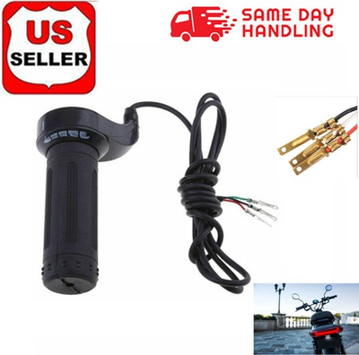 #ad 24V 36V 48V Twist Throttle Control Hand Grips for Electric Scooter Bike E bike $8.91