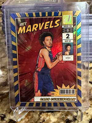25-26 Donruss Cade Cunningham Net Marvels Pistons🚨True Gold 8/10🚨SSP