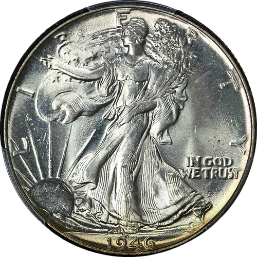 1946-P Walking Liberty Half PCGS MS64 Great Eye Appeal Strong Strike
