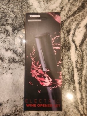 Tebikin Cordless Electric Wine Opener (w/ Stopper, Aerator, Foil Cutter)