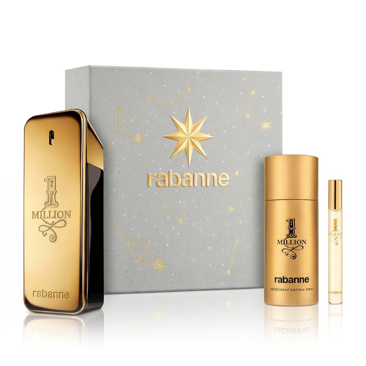 Rabanne 1 Million EDT 100 ml EDT MINI 10 ml DEO Spray 150 ml man 19390₽