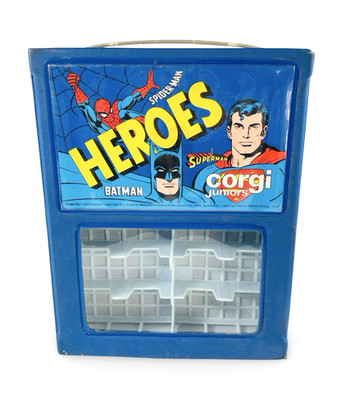 Corgi Juniors Heroes Spiderman Batman Superman Diecast 12-Car Case