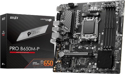 PRO B650M-P V1 Motherboard, Micro-Atx - Supports AMD Ryzen 9000/8000 / 7000 Seri