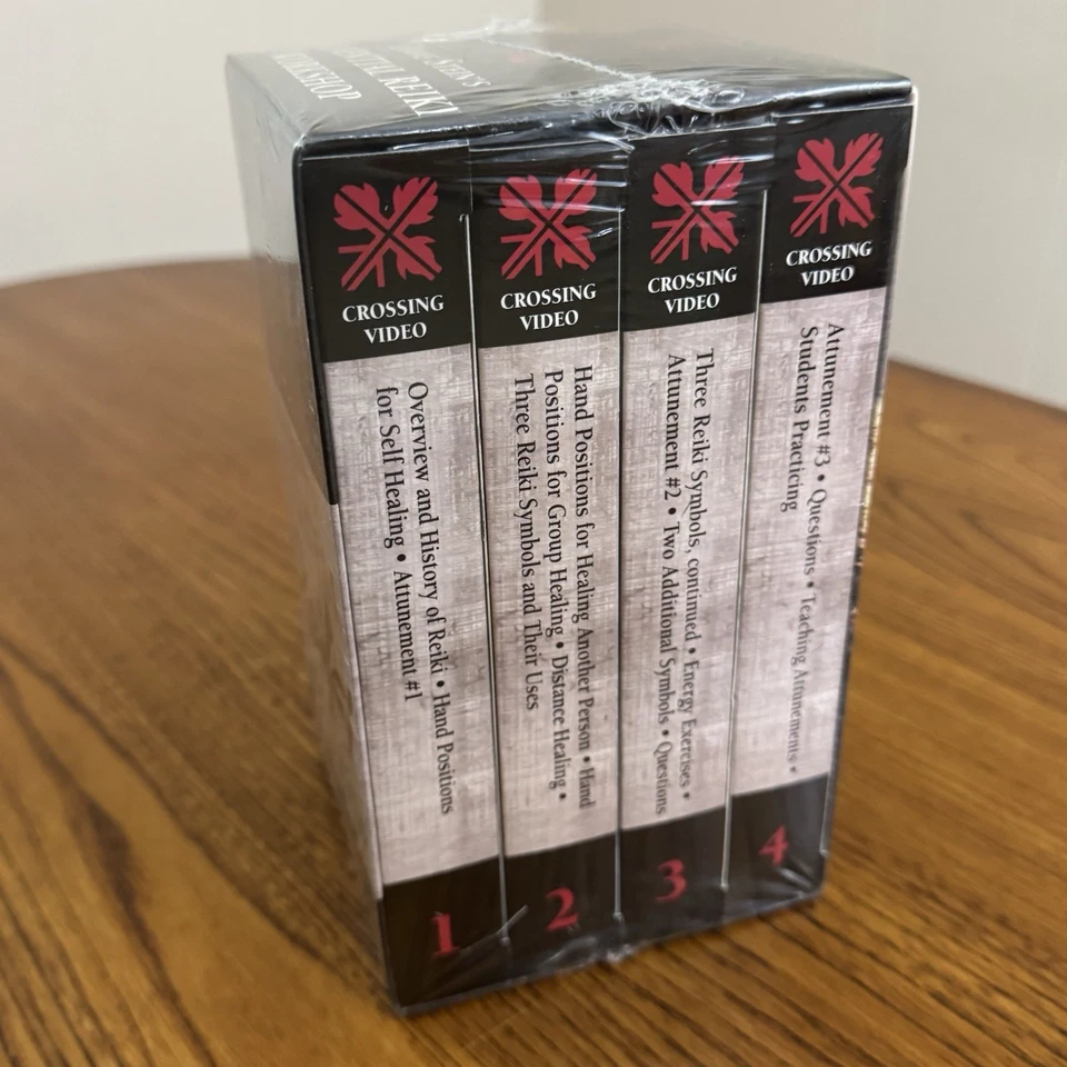 Diane Stein Essential Reiki Workshop VHS 4 Tape Set 1998 Crossing Video SEALED - Image 2 of 4