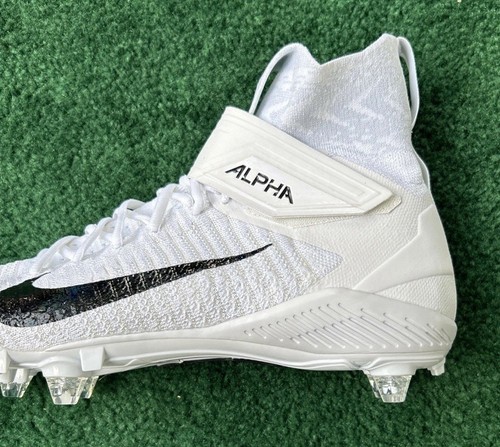 Scarpe da calcio uomo Nike Alpha Menace Elite 2 Flyknit staccabili taglia 12 bianche - Foto 10 di 10