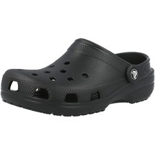 Crocs Kids Classic Black Clogs Lightweight Comfort with Pivoting Heel Straps