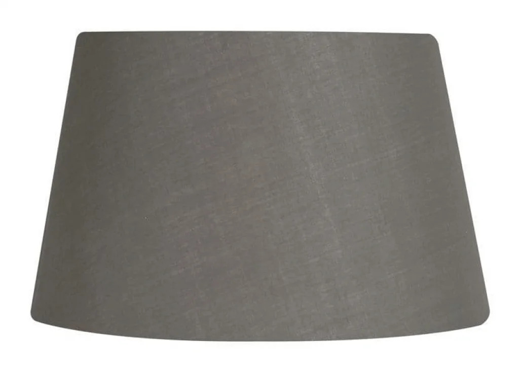 Lampshade Grey 6"" Slate Cotton Tapered Drum 150mm Oaks Lighting S901/6 SL