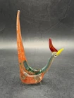 VTG MCM Extremely RARE Murano Art Glass Bird Road Runner Pheasant Figurine 6"