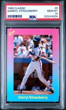 1989 CLASSIC #8 DARRYL STRAWBERRY PSA 10