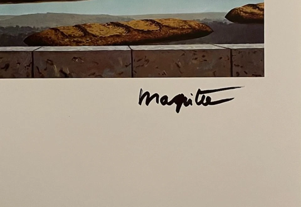 René Magritte, original handsignierte Lithographie mit Echtheitszertifikat & Gutachten von 3.500 $&*= - Bild 2 von 4