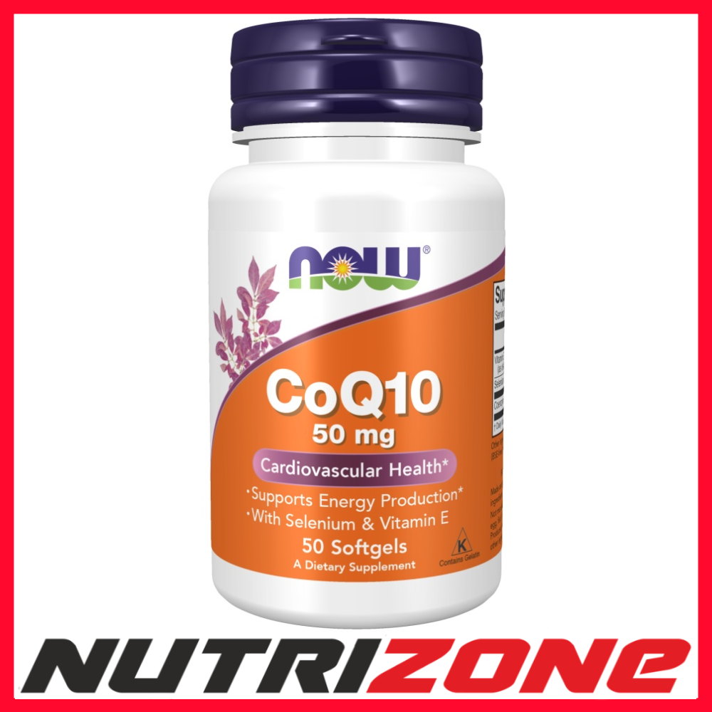 Now Foods Coq10 With Selenium & Vitamin E, 50Mg - 50 Softgels - Image 3
