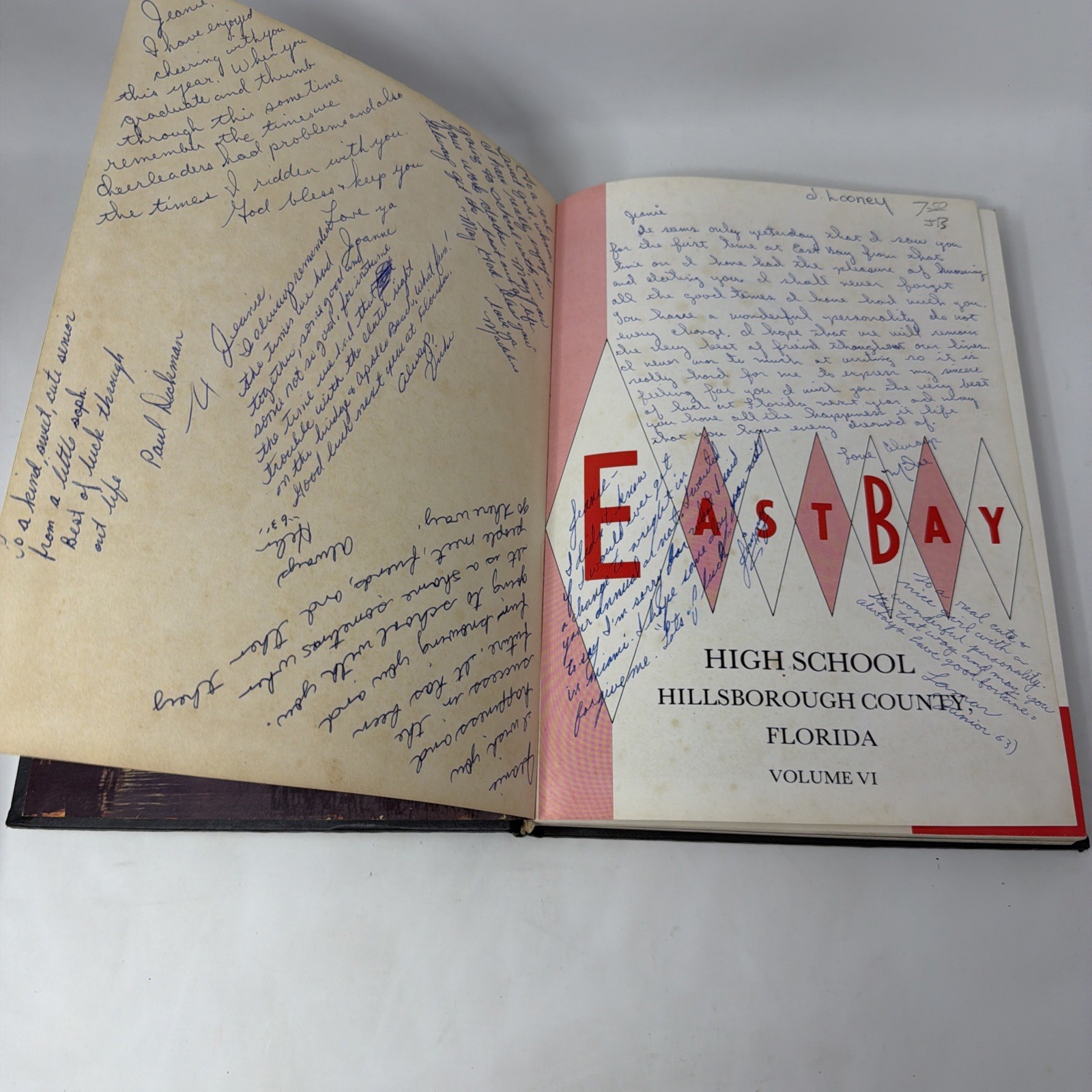 1963 East Bay High School Yearbook Gibsonton Florida Warrior Annual Volume VI 6