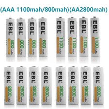 AA AAA Rechargeable Batteries NIMH 2800mah 1100mah 800mah For RC with Box LOT