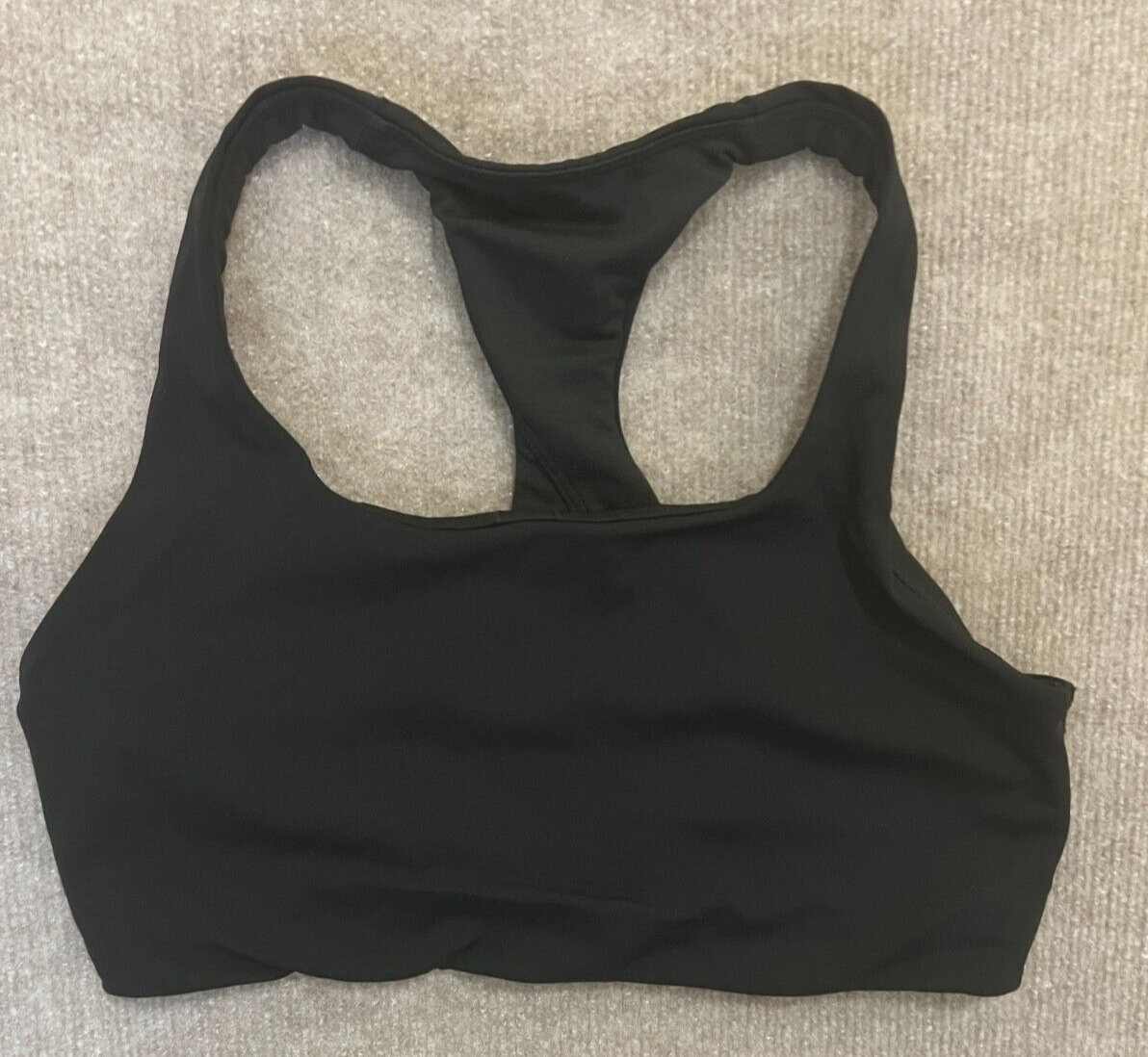 Lululemon Sports Bra Black Invigorate High Support Size 10 Athleisure Workout-image