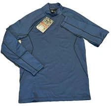 NWT $78 Spyder Active Mens Base layer Thermal Mock Neck Long Sleeve Shirt Size S