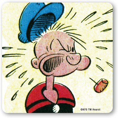 Popeye Untersetzer aus Kork (Coaster) Popeye What the...
