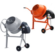 120 140L 220W-550W Electric Cement Concrete Mixer Drum Mortar Plaster Mix Tools