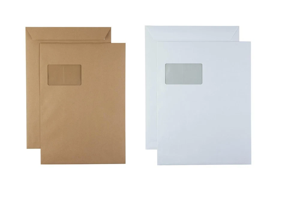 KARTON-BILLIGER Versandtaschen Versandtasche Briefumschläge Umschläge DIN C5 / C4 / B4 / E4