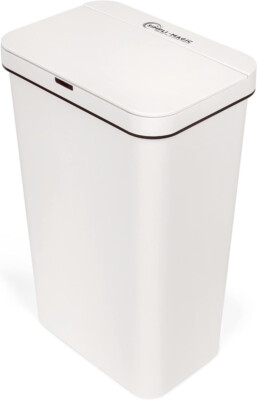 13 Gallon Touchless Sensor Trash Can, Rectangle Garbage Bin,