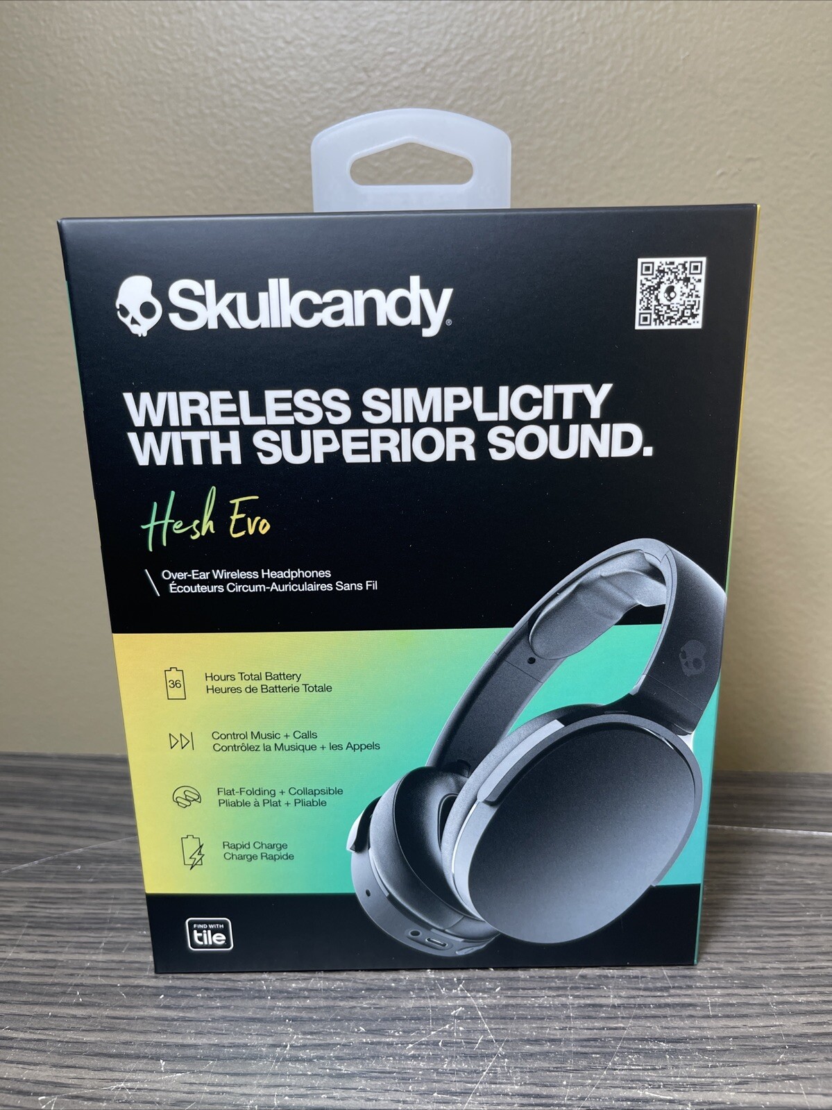New Skullcandy Hesh Evo Bluetooth Wireless Over Ear Headphones Black