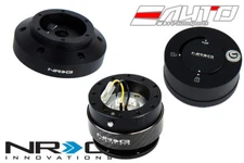 NRG Steering Wheel Hub / Black 2.0 Quick Release CF / Lock Matt Evo VII VIII IX