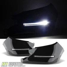 For Blk 2014-2021 Toyota Tundra DRL LED Daytime Running Lamps Bumper Fog Lights