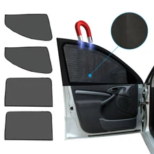 4x Magnetic Car Front Rear Side Window Sun Shade Mesh Shield UV Protector Cover