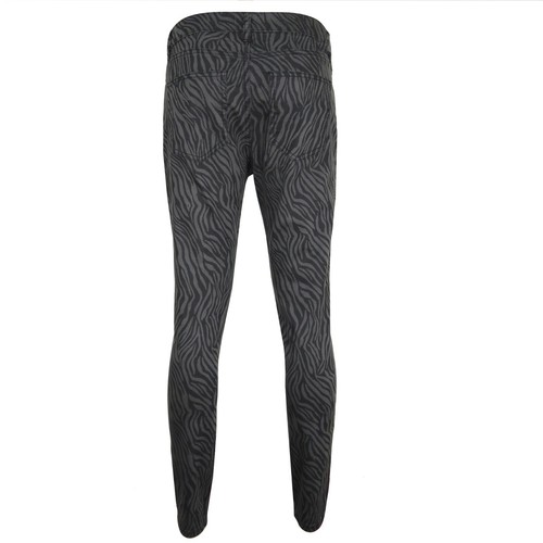 Jegging Damas Super Delgado Premium Cintura Alta Media Ascensión Animal Negro Cebra - Imagen 2 de 4