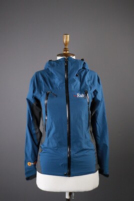 RAB NEUTRINO Latok Alpine Blue Outdoor Hooded Jacket Size XS