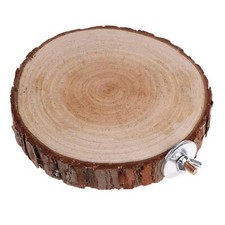 Wood Bird Perch Stand,Playground, Bird Play Gym Wood Perch Stand  Round 5 inch 