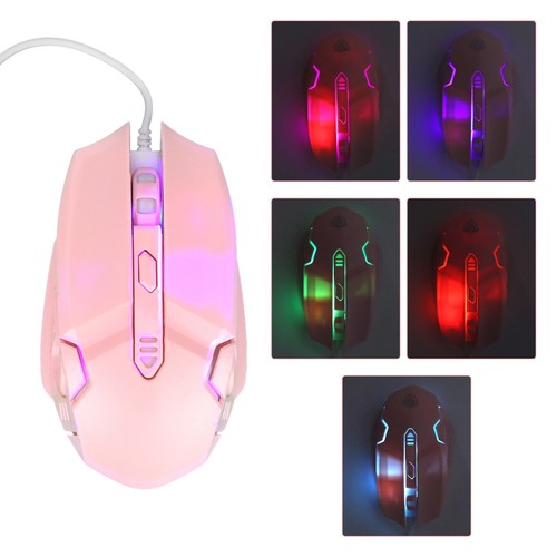 USB Mouse 4 Cool RGB Lighting DPI Adjustable Ergonomic Computer Supplies For Fit - Picture 17 of 23