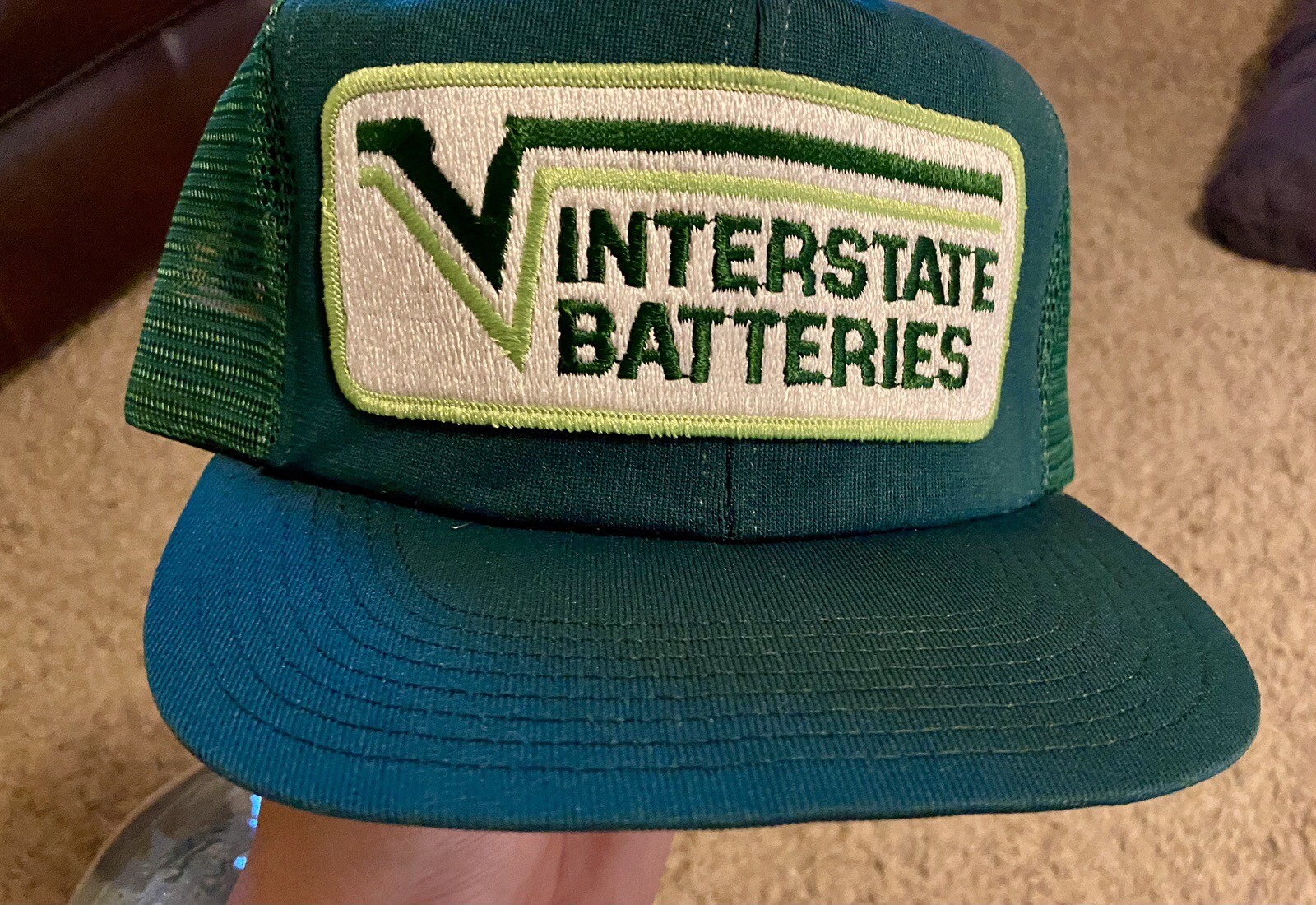 Vintage Interstate Batteries Snapback Patch Truck… - image 8