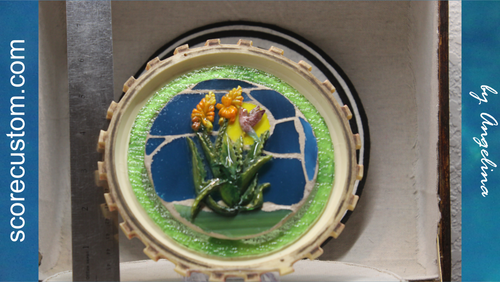 Sun Catcher, Stained Glass, 3D Hummingbird and Aloe with Stand - Picture 15 of 19