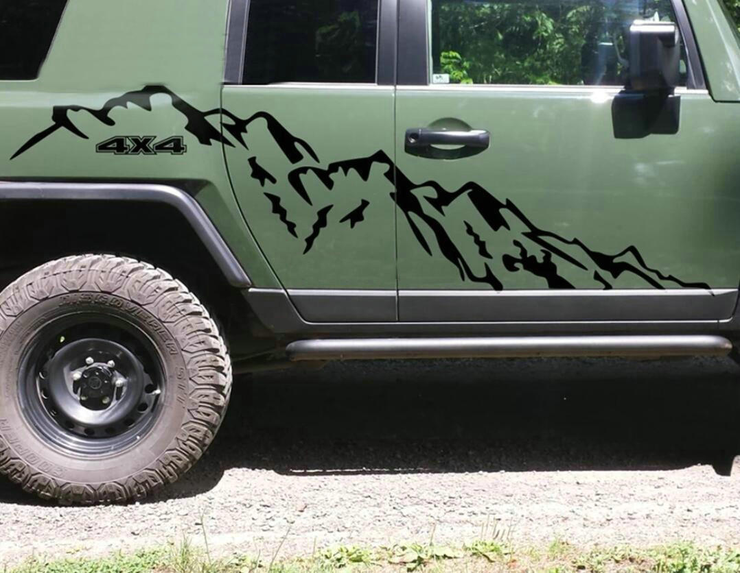 Car Sticker For Toyota FJ CRUISER 2007-2019 4x4 Off Road Car Sticker For Toyota FJ CRUISER 2007-2019 4x4 Off Road