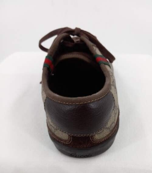 g*t様 GUCCI ブラウン モカシン 10 GUCCI Brown GG Canvas And Suede