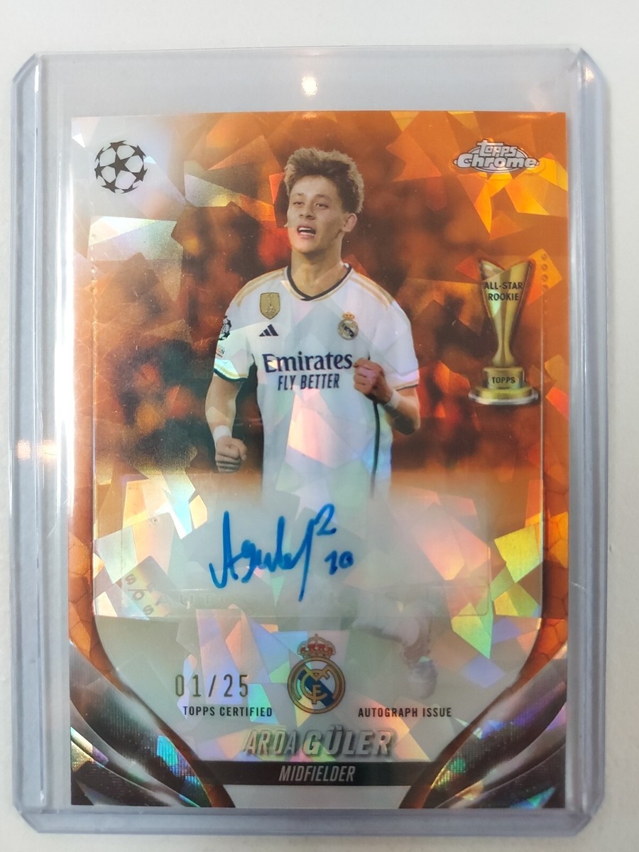 Arda Guler Topps Chrome Sapphire 23-24 Autograph Orange Parallel 