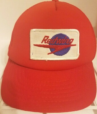 Vintage Redwing Aviation Truckers Snapback Mesh Foam Hat/Cap Rare 
