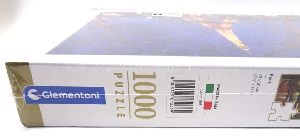 Clementoni Paris Eiffel Tower 1,000 Piece Jigsaw Puzzle FACTORY SEALED BOX - Image 3 of 3