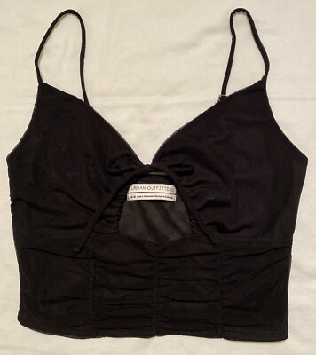 Urban Outfitters My Sweetheart Mesh Tie-Front Cami Tank Top