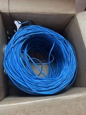 Coleman Cable 96263M606 Wire CAT5e 24/4P CMR 1M’ POB Blue 1000 ft. SHIP FREE