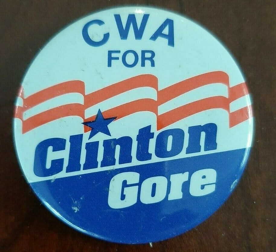 Original Clinton Gore Campaign Pin ! | eBay
